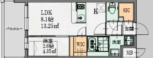 ARTIZA都島【10階】の間取り