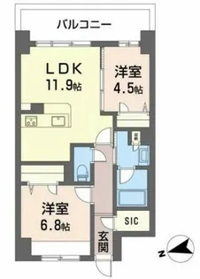 ケイマン【11階】の間取り