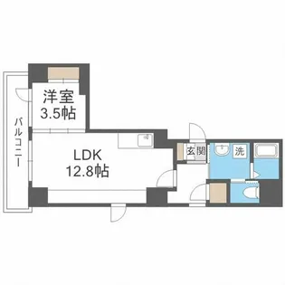 Alpha PH 南平岸【2階】の間取り