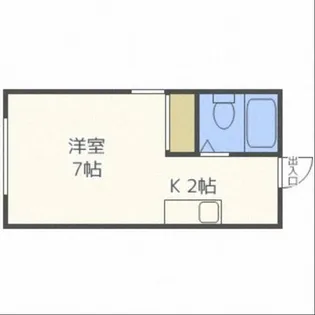 プレザント中村【201号室】の間取り