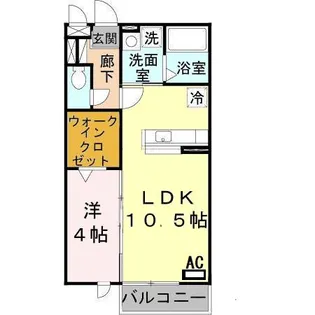 ブランミュール【302号室】の間取り