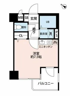 FLEX博多Ⅴ【2階】の間取り