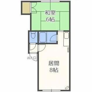 コーポ野中【103号室】の間取り