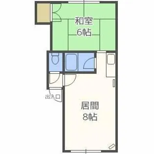 コーポ野中【103号室】の間取り