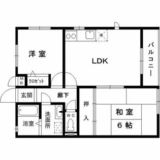 ヒルズコート御影山手【202号室】の間取り