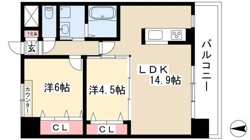 BERG大須【4階】の間取り