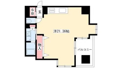 カスタリア伏見【411号室】の間取り
