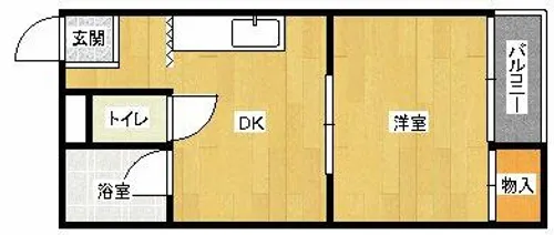 ロイヤルハイツ山之内【3階】の間取り