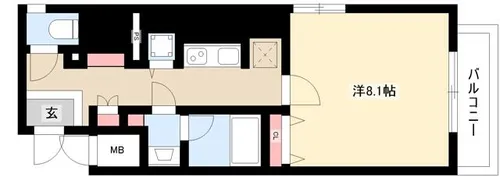セイワパレス丸の内駅前【0801号室】の間取り
