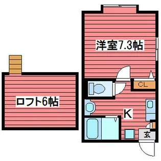 Villa Tsukisappu【2階】の間取り