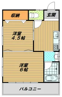 パンション飛松【4階】の間取り