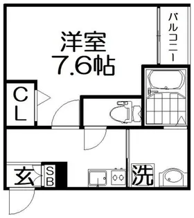 INOVE寝屋川【3階】の間取り