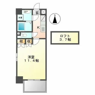 クピットガーデン千代田【10階】の間取り