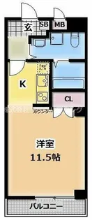 THEBLACKFORT【8階】の間取り