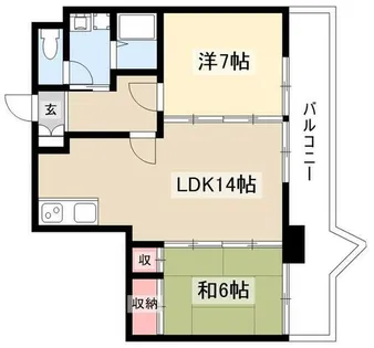 ザ・モーク桜山【602号室】の間取り