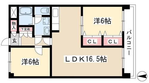 三國ビル【403号室】の間取り