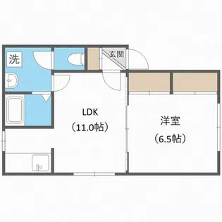 ラメール西線8条【2階】の間取り