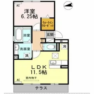 カサ・ルーチェⅡ【102号室】の間取り