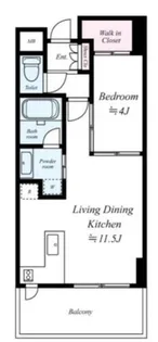 ダイナシティ北浜【14階】の間取り