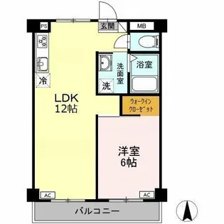 パークサイドスズキ【3階】の間取り