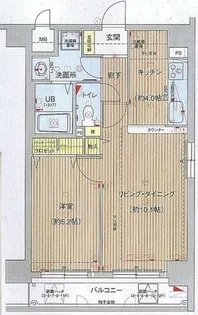 プレサンス中之島公園南【6階】の間取り