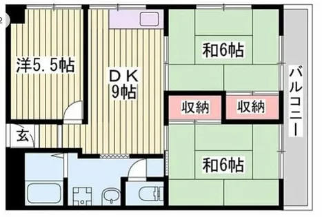 白岡ビル【-号室】の間取り