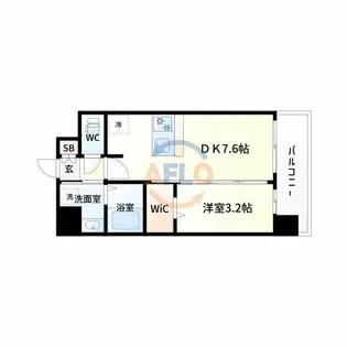 プレサンス東淀川駅前プローシェ【3階】の間取り