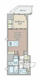 クレストコート堂島【7階】の間取り