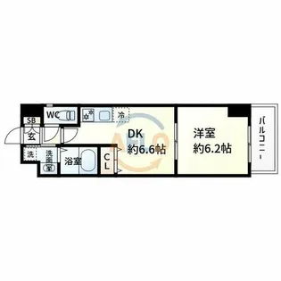 Gramercy Juso-higashi 1st【2階】の間取り