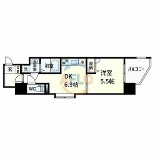 Gramercy Juso-higashi 3rd【8階】の間取り