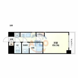 プレサンス淡路駅前【3階】の間取り