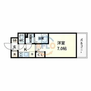 東三国Noah【10階】の間取り