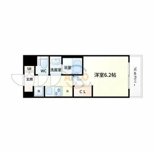 プレサンス神崎川ファインブレス【9階】の間取り