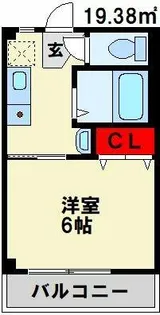 第2豊ハイツ【1階】の間取り