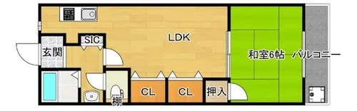 メゾン豊里【3階】の間取り