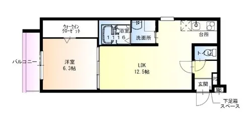フジパレス千里丘Ⅲ番館【3階】の間取り