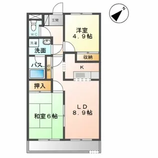 ハピネスサイトウ【1階】の間取り