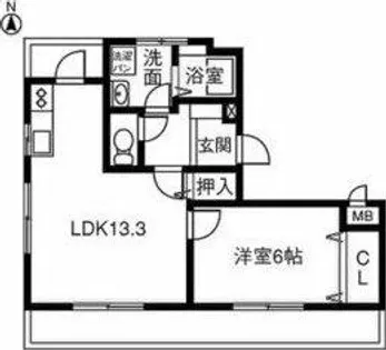 プランタン2番館【1階】の間取り