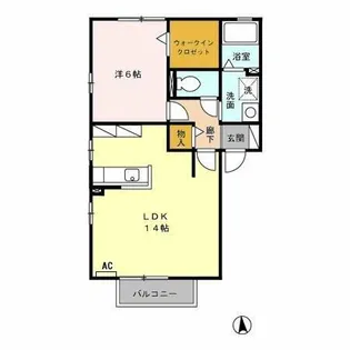 プルミエA【2階】の間取り