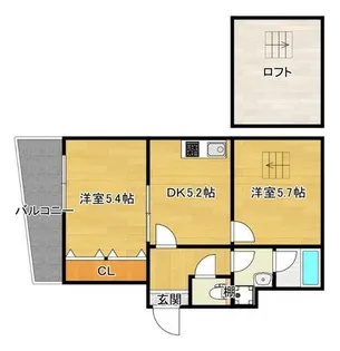 ことぶき淡路マンション【3階】の間取り