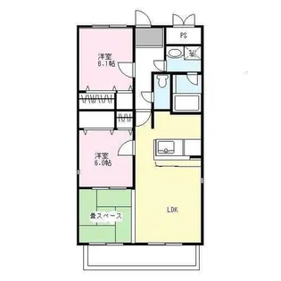 カーサブランシェ【1階】の間取り