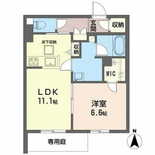 シャーメゾンセレナヴィラ【1階】の間取り