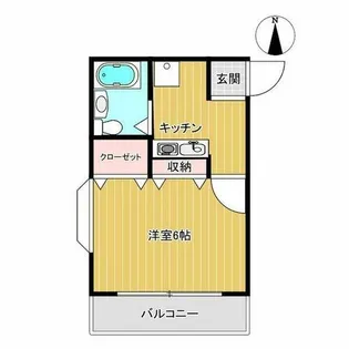 ステュディオ・カリーノ【1階】の間取り