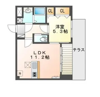 大阪府堺市堺区中三国ヶ丘町7丁【マンション】の間取り