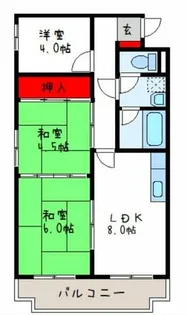 ロイヤル八尾【3階】の間取り