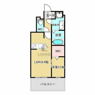 ラクラス呉服町【101号室】の間取り
