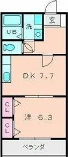 グレイスCHIE【1階】の間取り
