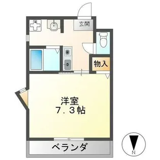 DWELL GOKENYA【2階】の間取り