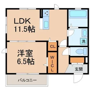 兵庫県尼崎市西長洲町2丁目【アパート】の間取り