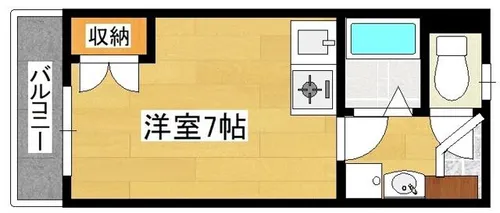 オリエンタル折尾駅【5階】の間取り